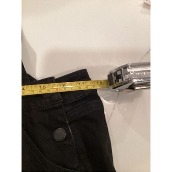 NWT Wax Jeans Shortalls Black Sz 1XL Distressed Stretch - Picture 11 of 12